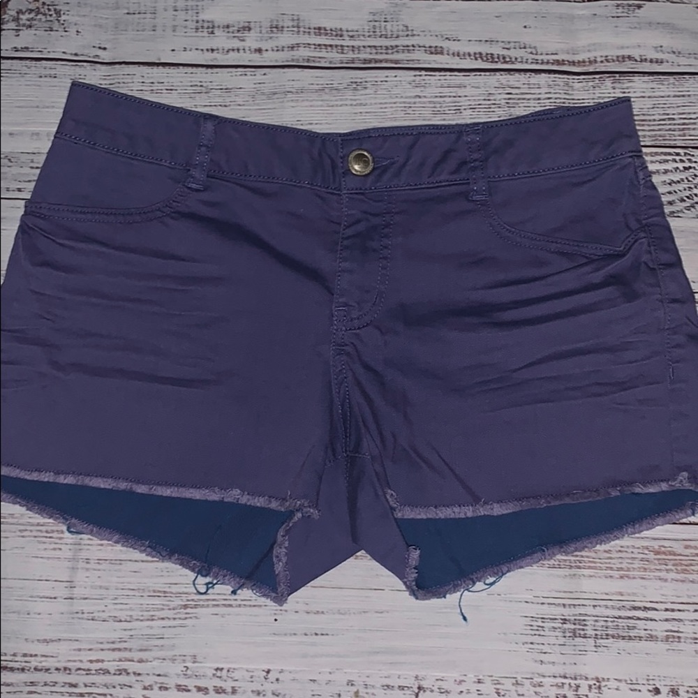 Lauren Conrad Purple Denim Shorts
